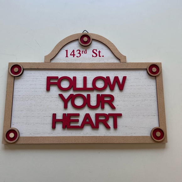 Follow Your Heart Wooden Sign - Picture 1 of 1
